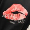 6931a4e1ccd8ab3d7af99320 BALMAIN Red Lip Print Round Neck Short Sleeve T-Shirt 260g