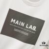 BALMAIN 260g Crew Neck Short Sleeve T-Shirt with Brand Overlapping Letter Print Logo Design