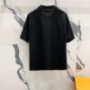6931a4e1ccd8ab3d7af9932d BALMAIN 260g Crew Neck Short Sleeve T-Shirt with Brand Overlapping Letter Print Logo Design