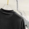 6931a4e2ccd8ab3d7af9932f BALMAIN 260g Crew Neck Short Sleeve T-Shirt with Brand Overlapping Letter Print Logo Design