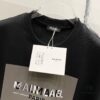 6931a4e2ccd8ab3d7af99330 BALMAIN 260g Crew Neck Short Sleeve T-Shirt with Brand Overlapping Letter Print Logo Design