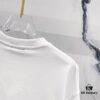 6931a4e2ccd8ab3d7af99338 BALMAIN Men's 260g Crew Neck Short Sleeve T-Shirt with Brand Letter Flocked Shadow Print Logo