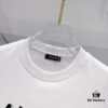 6931a4e2ccd8ab3d7af9933e BALMAIN Men's 260g Crew Neck Short Sleeve T-Shirt with Brand Letter Flocked Shadow Print Logo