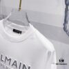 6931a4e4ccd8ab3d7af99355 BALMAIN 260g Round Neck Short Sleeve T-Shirt with Reflective 3M Brand Embossed Logo