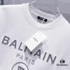 6931a4e4ccd8ab3d7af99357 BALMAIN 260g Round Neck Short Sleeve T-Shirt with Reflective 3M Brand Embossed Logo