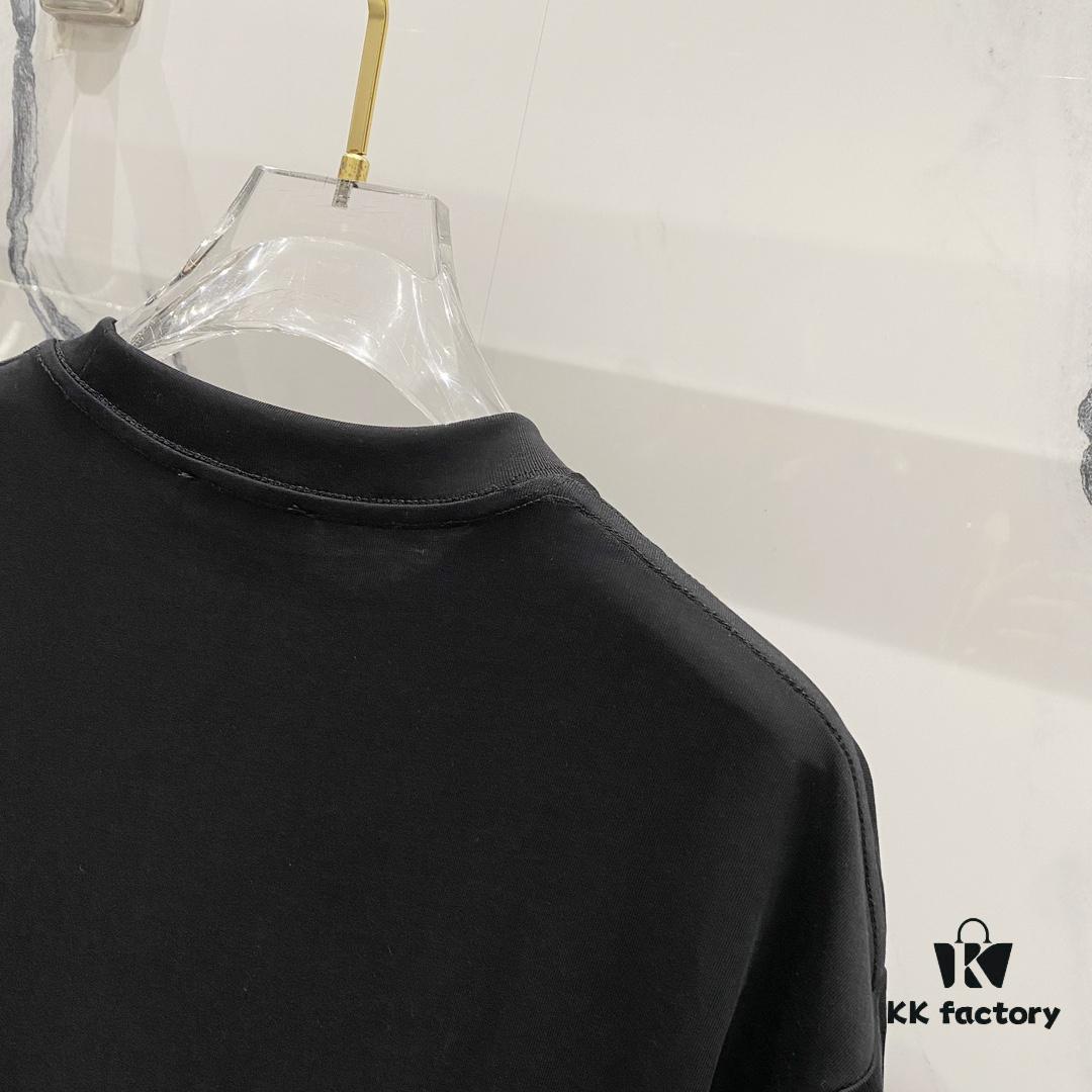 6931a4e4ccd8ab3d7af99360 BALMAIN 260g Crew Neck Short Sleeve T-Shirt with Reflective 3M Logo