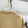 BALMAIN Crew Neck Short Sleeve T-Shirt 260g Classic Gold Foil Logo Print