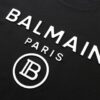 6931a4e8ccd8ab3d7af9939f BALMAN Round Neck Short Sleeve T-Shirt with Minimalist 3D Letter Print Logo