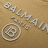 6931a4e8ccd8ab3d7af993a8 BALMAN Round Neck Short Sleeve T-Shirt with Minimalist 3D Letter Print Logo