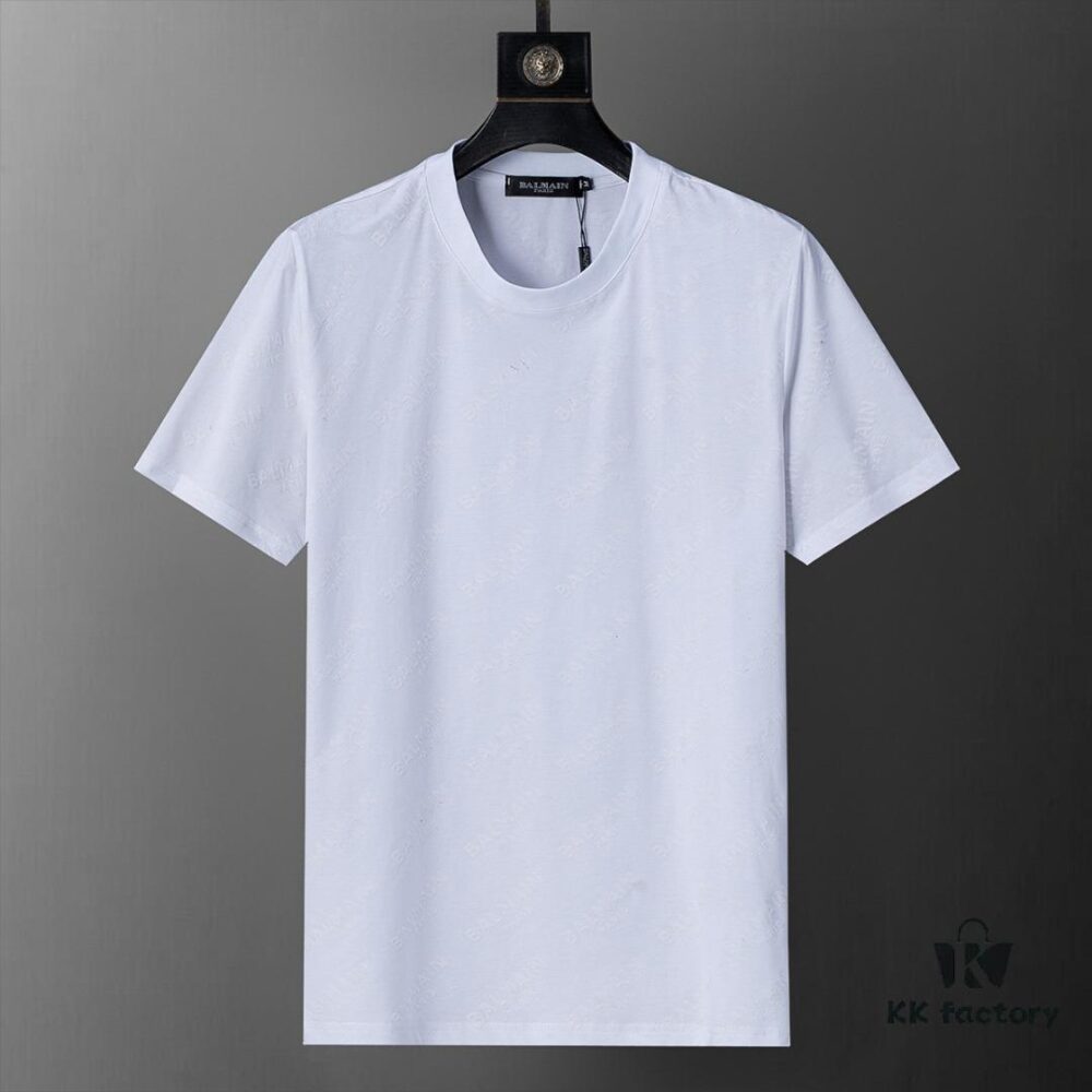 2025 New Arrival T-Shirt, All-Over Flocked Print, Exquisite Craftsmanship, Official Website Synchronized, Classic Fashionable and Versatile