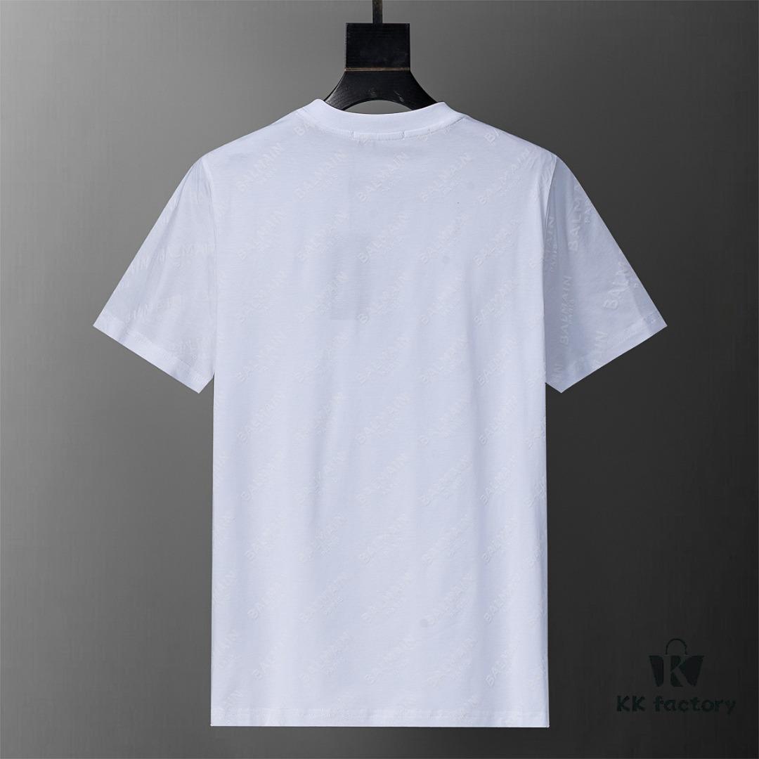 6931a4e9ccd8ab3d7af993c2 2025 New Arrival T-Shirt, All-Over Flocked Print, Exquisite Craftsmanship, Official Website Synchronized, Classic Fashionable and Versatile