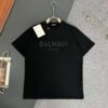 6931a4eaccd8ab3d7af993d3 Balmain Heavyweight 320g Cotton T-Shirt, Thick and Breathable Loose-Fit Fashion Short-Sleeve Crew Neck Tee for Spring and Summer