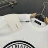 6931a4ecccd8ab3d7af993f1 Balmain* Heavyweight 320g Cotton T-Shirt with Logo Print, Breathable Loose-Fit Short-Sleeve Crew Neck Tee