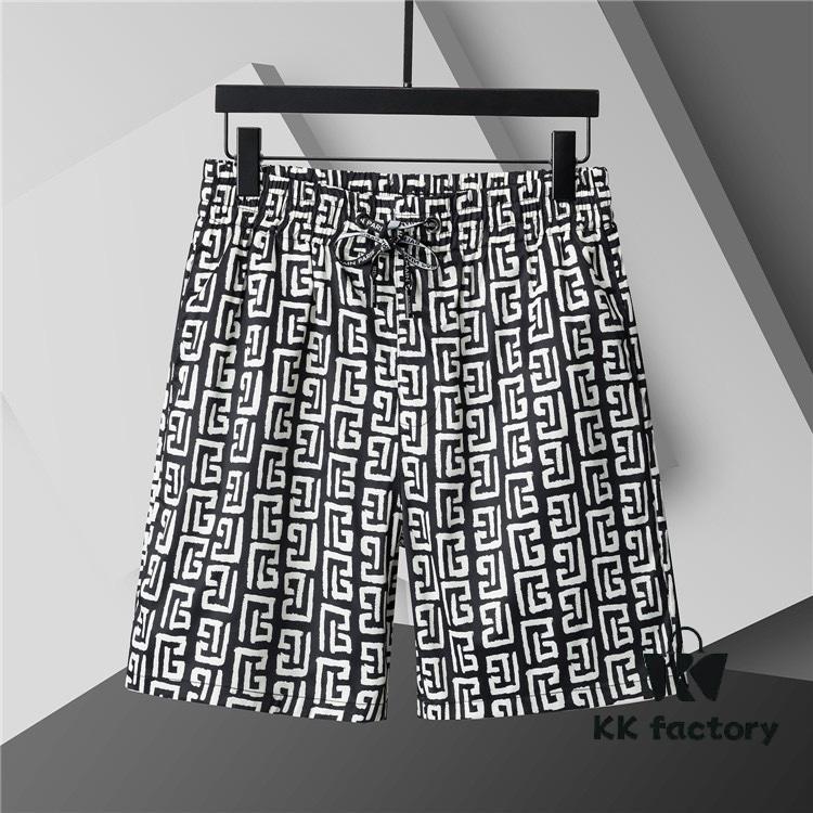 2025 Spring and Summer New Arrival T-Shirt. Men's Crew Neck Classic Logo Beach Shorts Made from Imported Custom Fabric, High-End Quality Exuding Luxury
