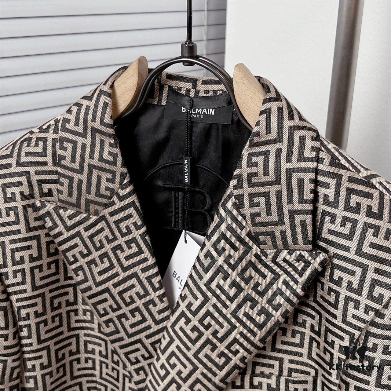 BALMAI*/Balmain Labyrinth Reticular Jacquard Suit