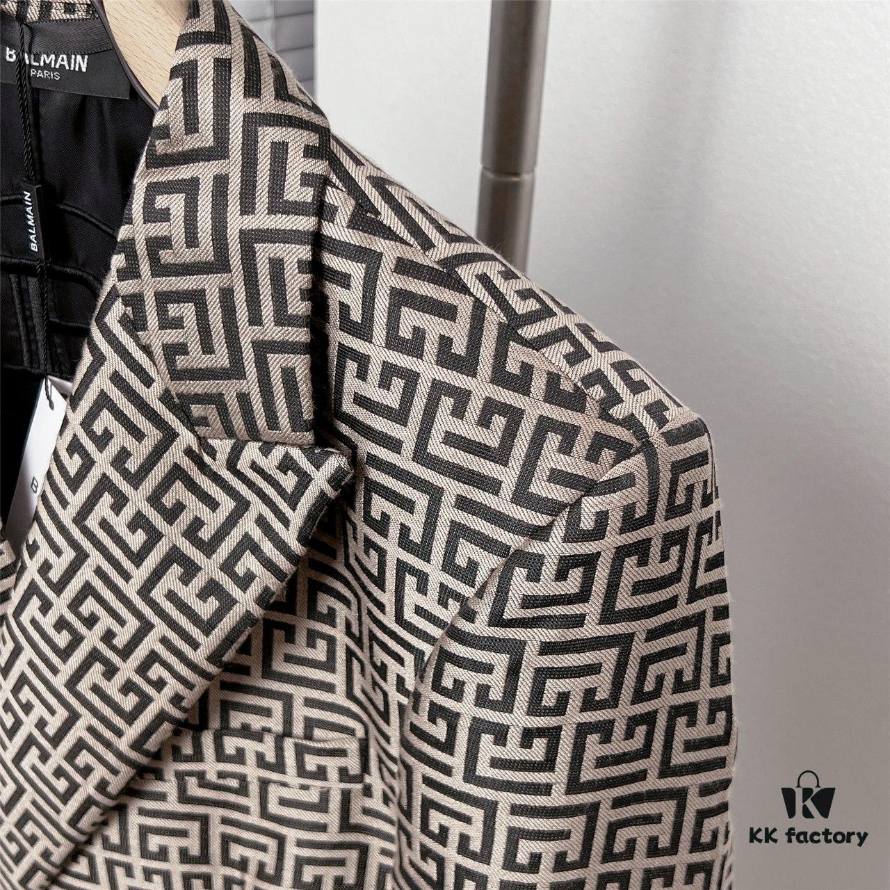 BALMAI*/Balmain Labyrinth Reticular Jacquard Suit
