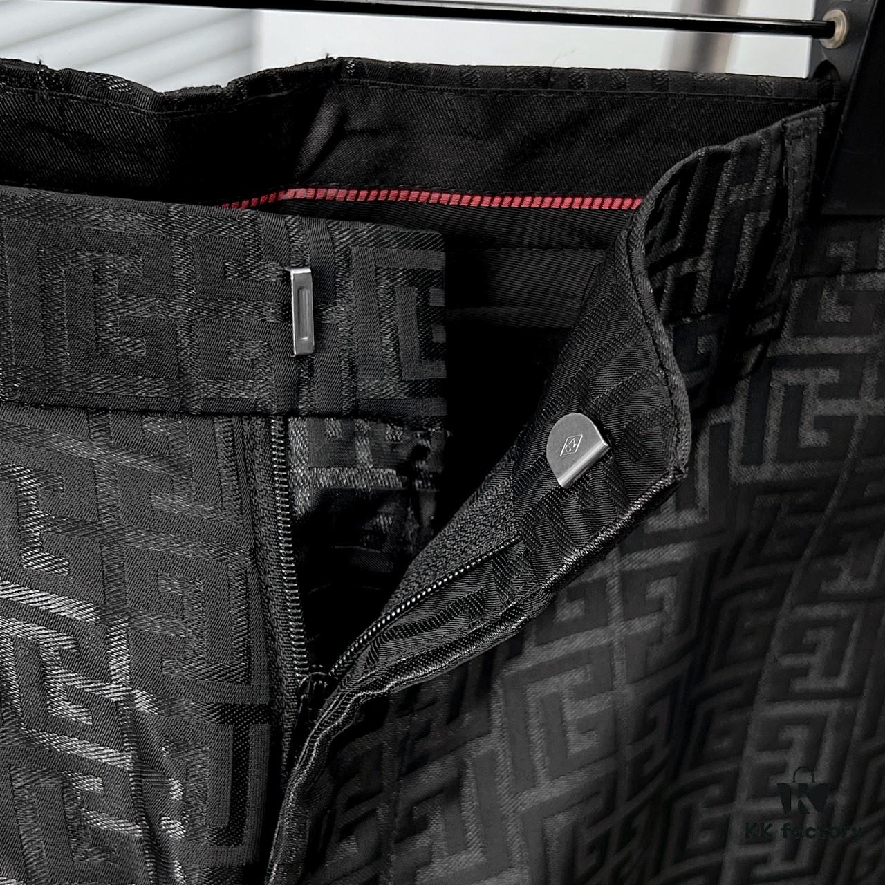 BALMAI* / Balmain Full-Logo Jacquard Patterned Dress Trousers