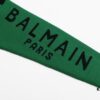 Balmain Letter Logo Striped Knit Sweater Woolen Pullover