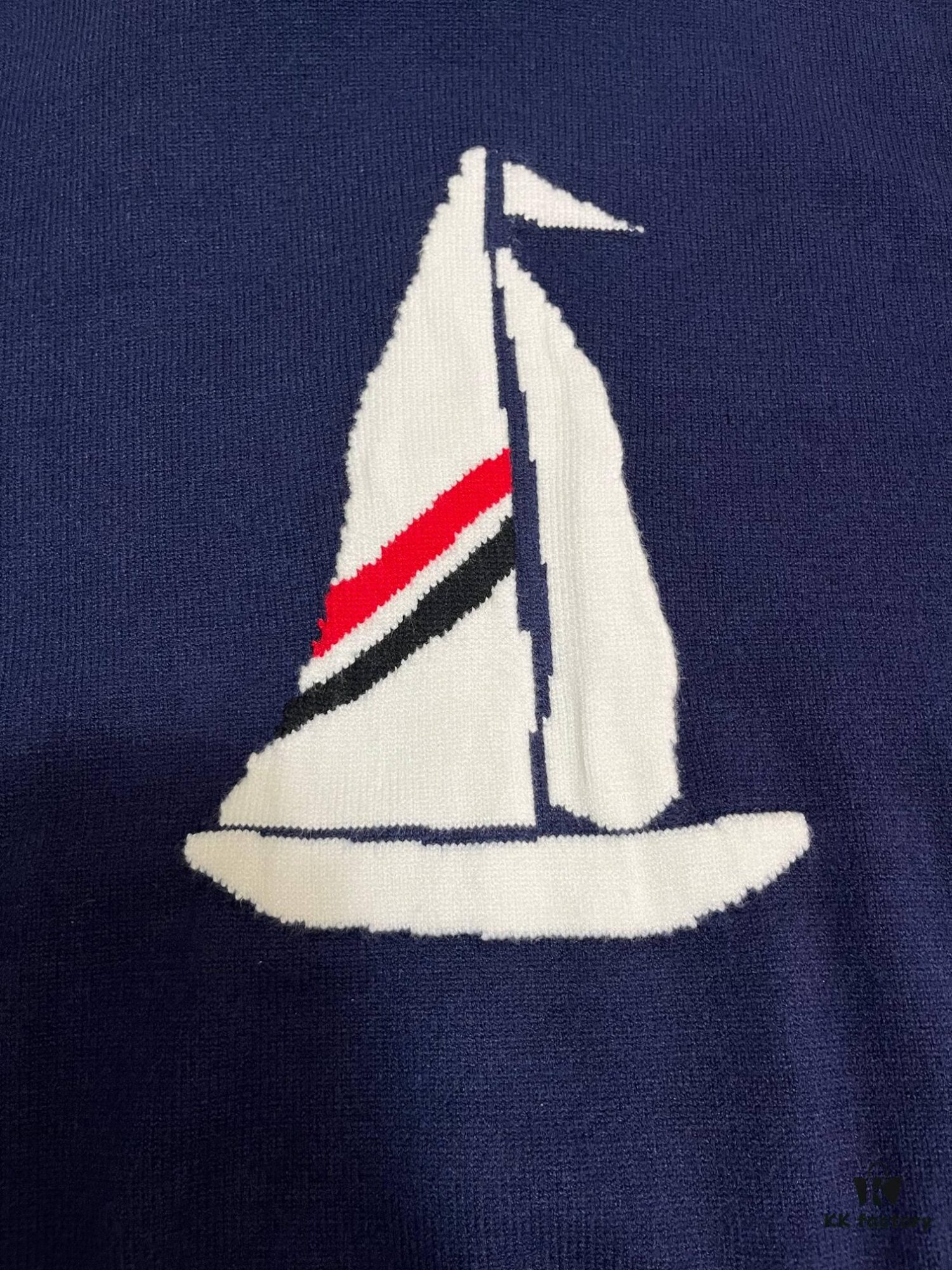 2024 SS TB/FW Back Sailboat Wool Zip-Up Hoodie