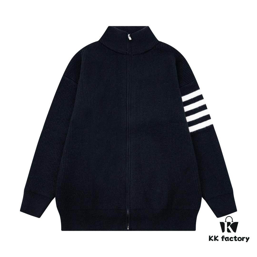 THOM BROWNE Tom TB Classic Four-Striped Knit Jacket for Couples