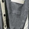 TB 2025 SS New Arrival Four-Stripe Single-Breasted V-Neck Cashmere Sweater
