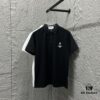 TB*Tom* Short Sleeve Polo 2025 Spring Summer New Arrival Minimalist Letter Embroidery Beaded Fabric Unisex Short Sleeve Polo Collar