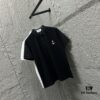 TB*Tom* Short Sleeve Polo 2025 Spring Summer New Arrival Minimalist Letter Embroidery Beaded Fabric Unisex Short Sleeve Polo Collar