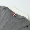 6931a501ccd8ab3d7af99567 THOM BROWNE TB 24 Pre-Spring Collection Color-Blocked Collar Short-Sleeve Polo Shirt