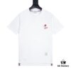 6931a510ccd8ab3d7af995d2 THOM BROWNE 24SS TB Dog Embroidered Short Sleeve T-Shirt Inspired by 1980s Retro Style