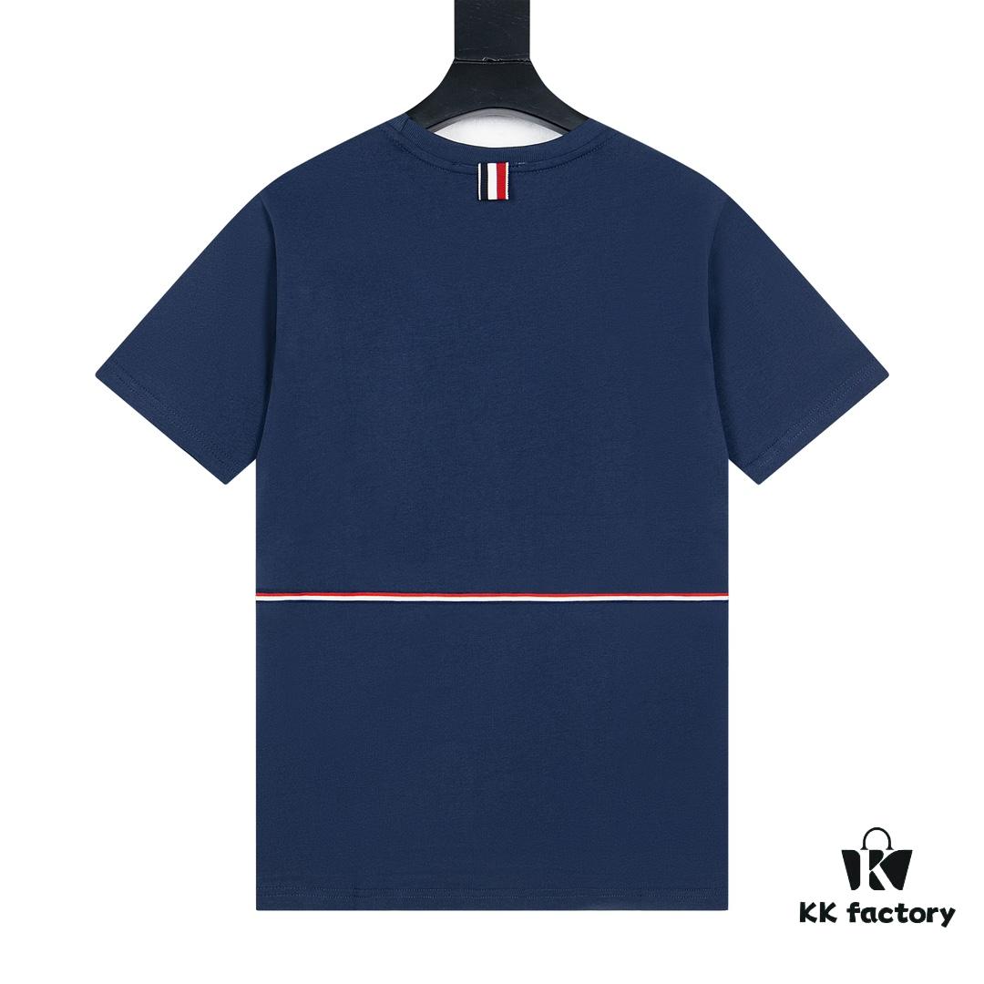6931a511ccd8ab3d7af995e1 THOM BROWNE 24SS TB Solid Color Webbing Short Sleeve