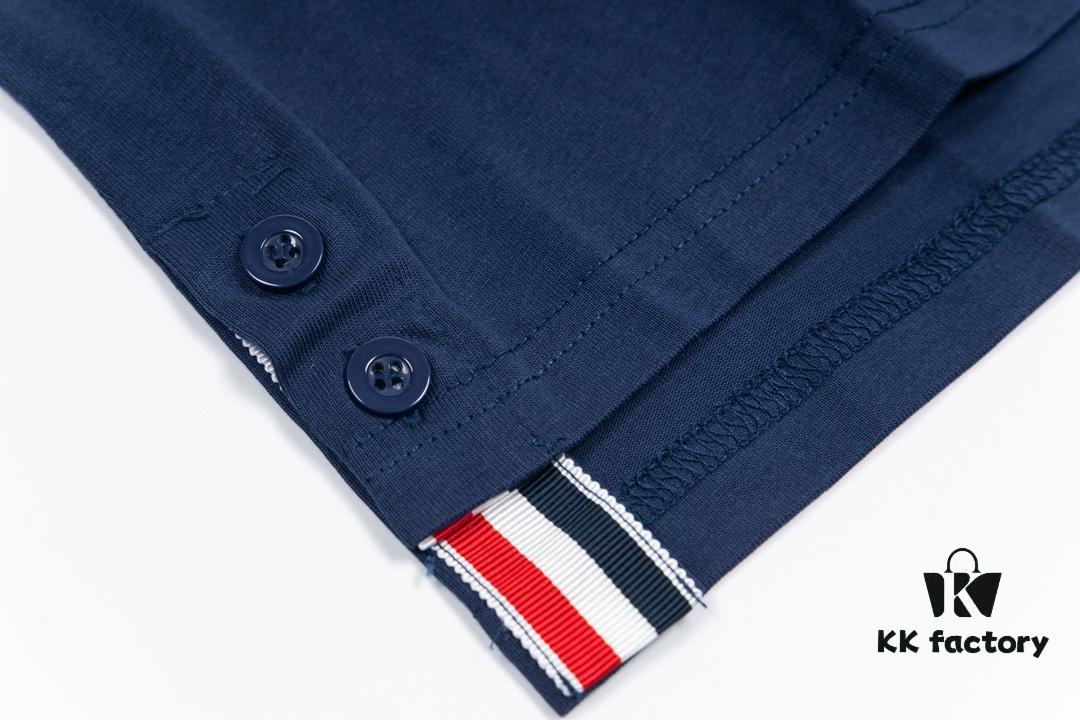 6931a511ccd8ab3d7af995e4 THOM BROWNE 24SS TB Solid Color Webbing Short Sleeve