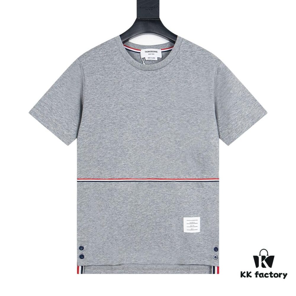 6931a513ccd8ab3d7af995fa THOM BROWNE 24SS TB Solid Color Webbing Short Sleeve