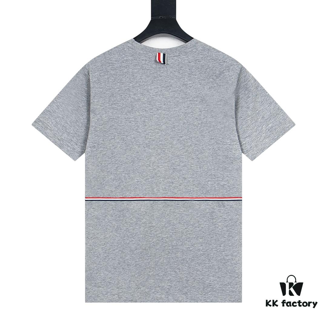 6931a513ccd8ab3d7af995fb THOM BROWNE 24SS TB Solid Color Webbing Short Sleeve