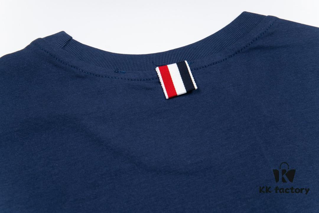 6931a514ccd8ab3d7af99609 THOM BROWNE TB 24FW Sailboat Print Short-Sleeve T-Shirt