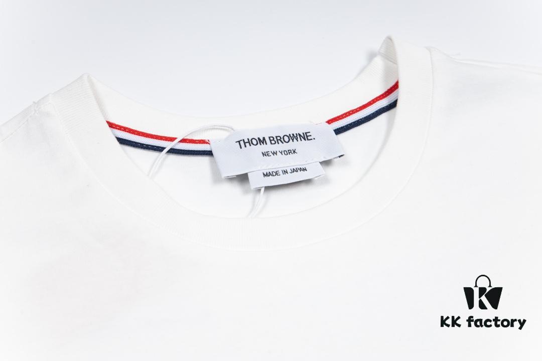 6931a514ccd8ab3d7af99619 THOM BROWNE TB 24FW Sailing Print Short Sleeve T-Shirt
