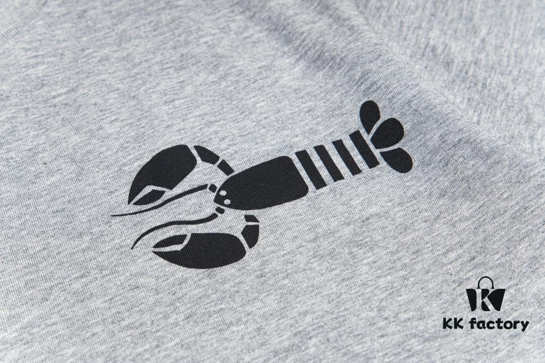 6931a516ccd8ab3d7af99630 Thom Browne Lobster Print Short Sleeve T-Shirt Summer 2023 New Arrival