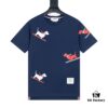 THOM BROWNE 24SS TB Skiing Puppy Short Sleeve T-Shirt Inspired by 1980s Retro Style