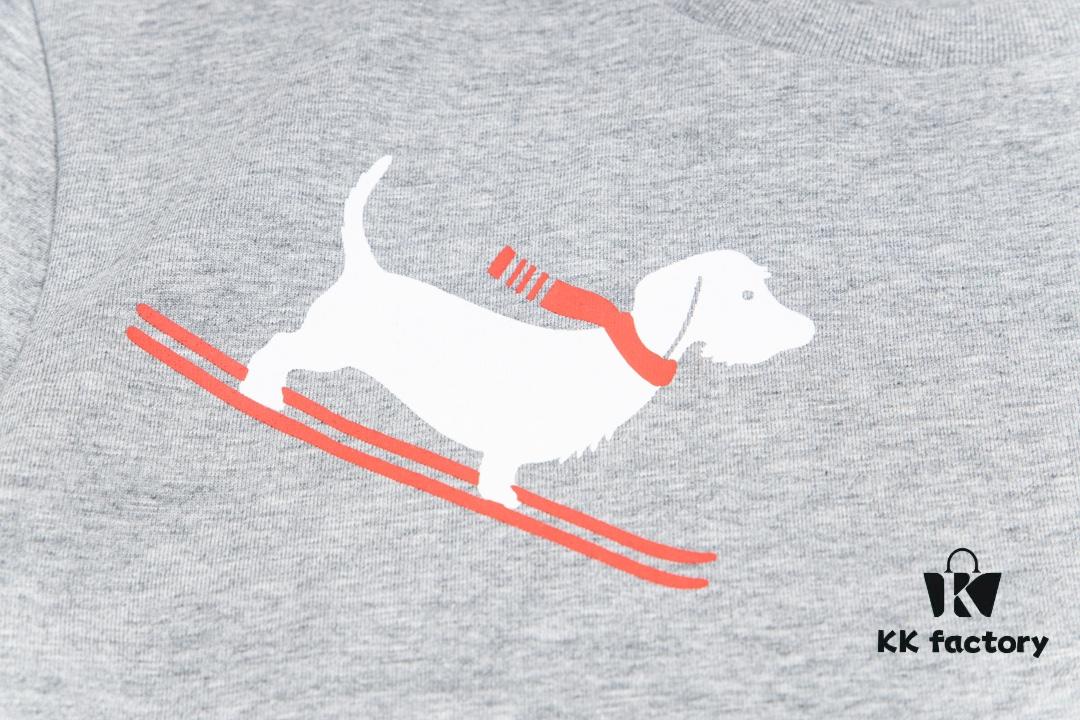 6931a518ccd8ab3d7af99656 THOM BROWNE 24SS TB Skiing Puppy Short Sleeve T-Shirt