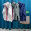 6931a518ccd8ab3d7af99657 THOM BROWNE Inspired Lightweight UV Protection Hoodie - Summer Loose-Fit with Contrasting Back Stripe Design, Breathable Skin-Like Fabric