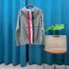 6931a518ccd8ab3d7af9965c THOM BROWNE Inspired Lightweight UV Protection Hoodie - Summer Loose-Fit with Contrasting Back Stripe Design, Breathable Skin-Like Fabric