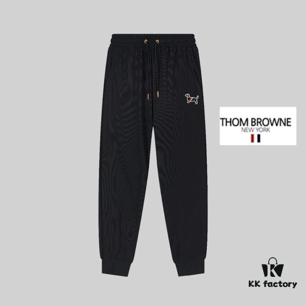 6931a51accd8ab3d7af99678 TB Tommy Brown Spring and Summer New Arrival High-Quality Lightweight Sporty Ice-Silk Pants in Two Classic Colors, Smooth Comfortable Wrinkle-Free and Seamless Design