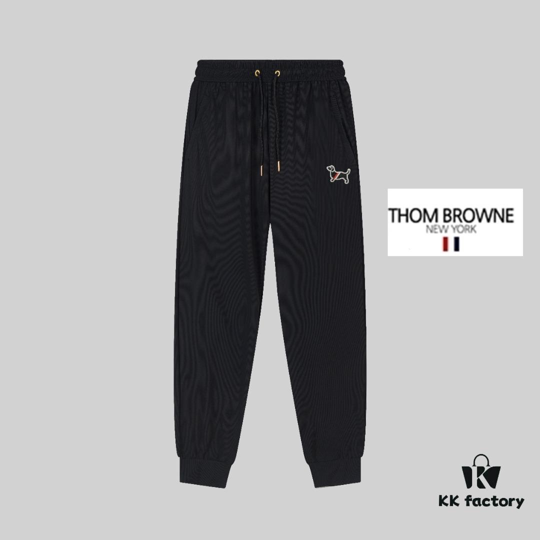 6931a51accd8ab3d7af99678 TB Tommy Brown Spring and Summer New Arrival High-Quality Lightweight Sporty Ice-Silk Pants in Two Classic Colors, Smooth Comfortable Wrinkle-Free and Seamless Design