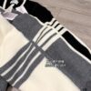 6931a51cccd8ab3d7af996a7 Thom Browne Color-Blocked V-Neck Knit Cardigan with Signature Tape and Classic Pocket, Mid-Length