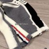 6931a51cccd8ab3d7af996a9 Thom Browne Color-Blocked V-Neck Knit Cardigan with Signature Tape and Classic Pocket, Mid-Length