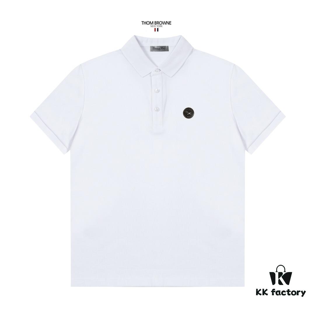 6931a520ccd8ab3d7af996ec TB Tommy Brown Classic Logo Elegant Polo Shirt, Upgraded Retro Style Inspired by the 80s
