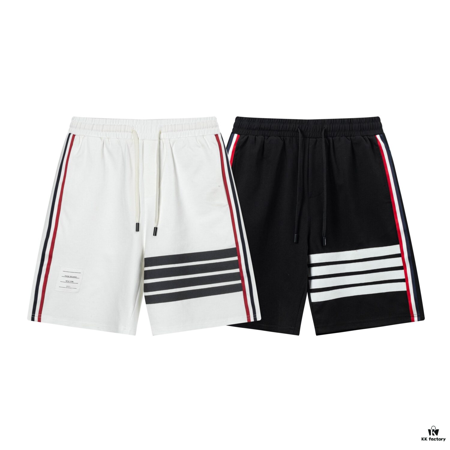 6931a521ccd8ab3d7af996fb 2025 TB New Arrival Knitted Shorts, Custom Fabric, Classic Three-Color Stripe Design, Streamlined and Structured Fit, Straight Striped Paneling, Premium Custom Drawstring Hardware, Smooth, Comfortable and Breathable Wear, Textured and Shapely Silhouette, Stylish Casual Wear