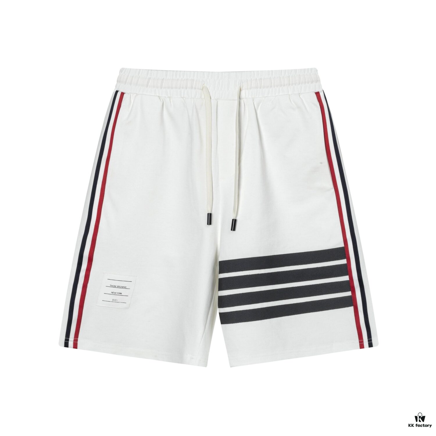 6931a521ccd8ab3d7af996fc 2025 TB New Arrival Knitted Shorts, Custom Fabric, Classic Three-Color Stripe Design, Streamlined and Structured Fit, Straight Striped Paneling, Premium Custom Drawstring Hardware, Smooth, Comfortable and Breathable Wear, Textured and Shapely Silhouette, Stylish Casual Wear