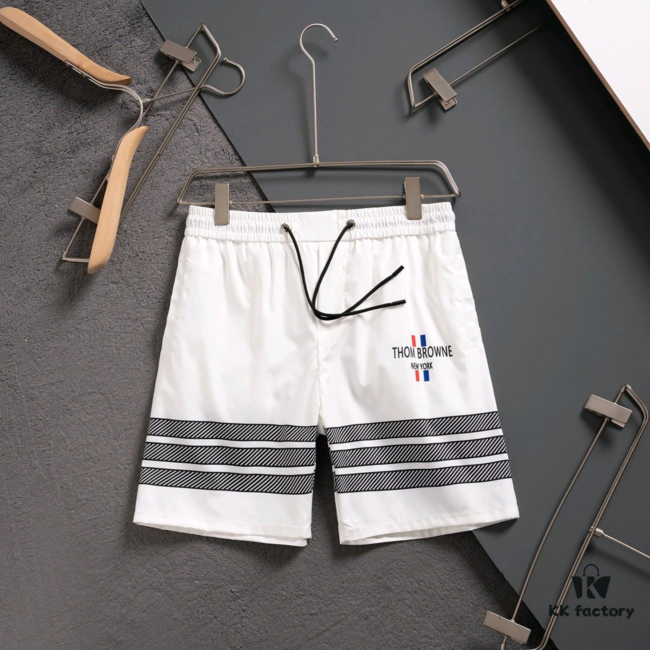 6931a523ccd8ab3d7af9971c THOM BROWNE 2025 Spring and Summer New Arrival High-Quality Casual Quick-Dry Woven Beach Pants, 3D Digital Print, Premium Reproduction with Latest Embossed Logo Design, Ideal for Urban Fashion, Travel, and Leisure