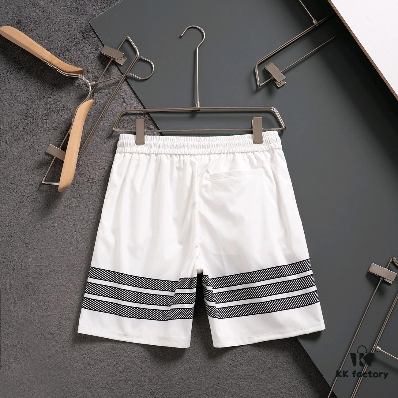 6931a523ccd8ab3d7af9971d THOM BROWNE 2025 Spring and Summer New Arrival High-Quality Casual Quick-Dry Woven Beach Pants, 3D Digital Print, Premium Reproduction with Latest Embossed Logo Design, Ideal for Urban Fashion, Travel, and Leisure