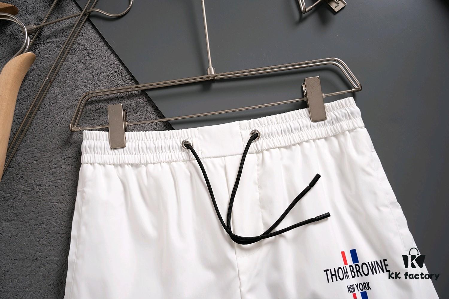 6931a523ccd8ab3d7af9971f THOM BROWNE 2025 Spring and Summer New Arrival High-Quality Casual Quick-Dry Woven Beach Pants, 3D Digital Print, Premium Reproduction with Latest Embossed Logo Design, Ideal for Urban Fashion, Travel, and Leisure